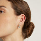 Lab Grown White Sapphire Ear Jacket