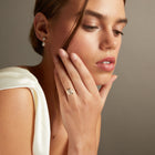 3ct Emerald Lab Grown Diamond Bezel Ring