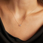 0.5ct Emerald Lab Grown Diamond Necklace