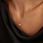 0.5ct Emerald Lab Grown Diamond Necklace