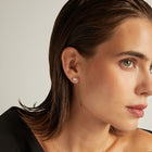 1ct Emerald Lab Grown Diamond Stud Earrings