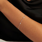 0.4ct Natural Diamond Station Bracelet
