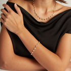 3ct Lab Grown Diamond Cupcake Bar Tennis Bracelet