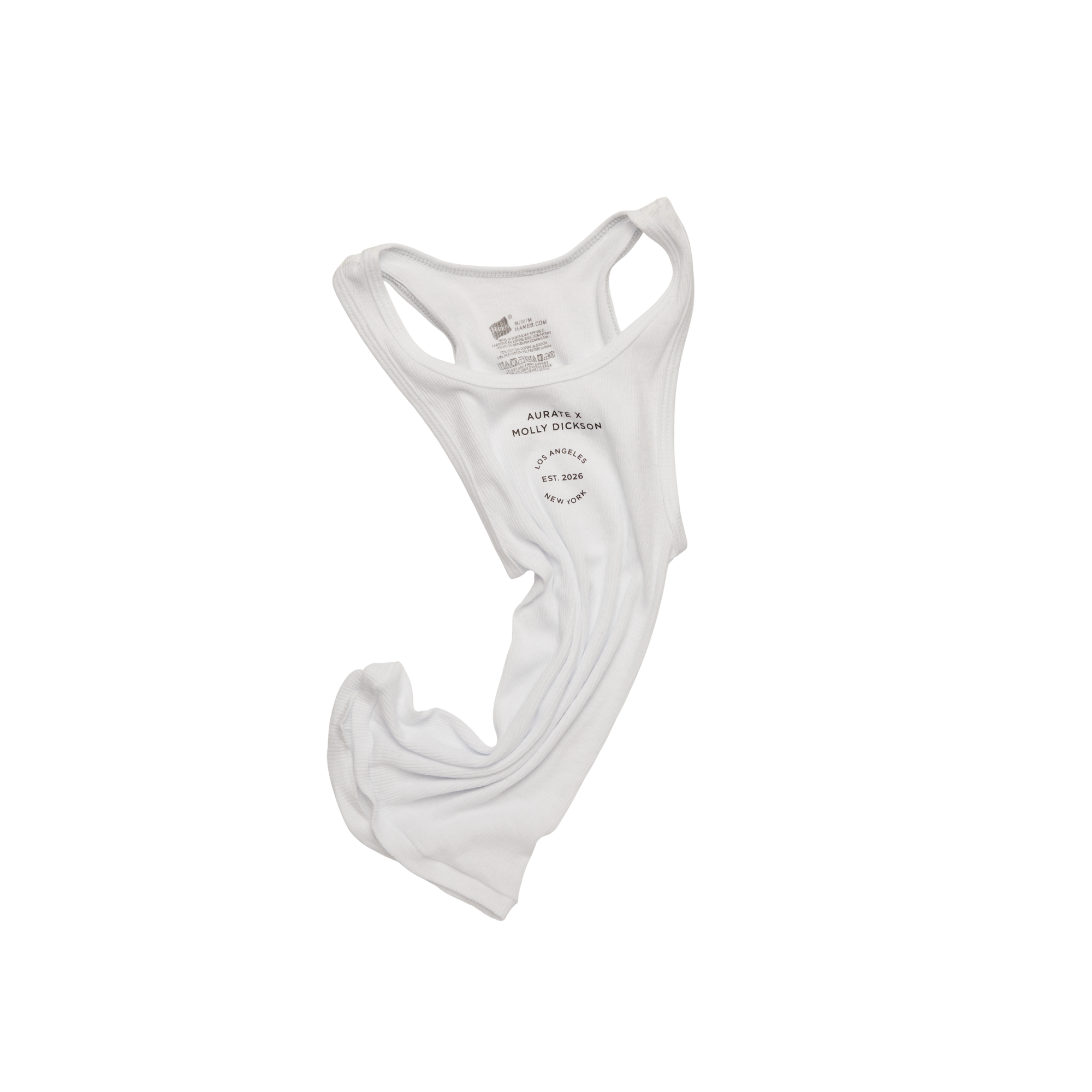 Aurate x Molly Dickson: Classic White Tank Medium