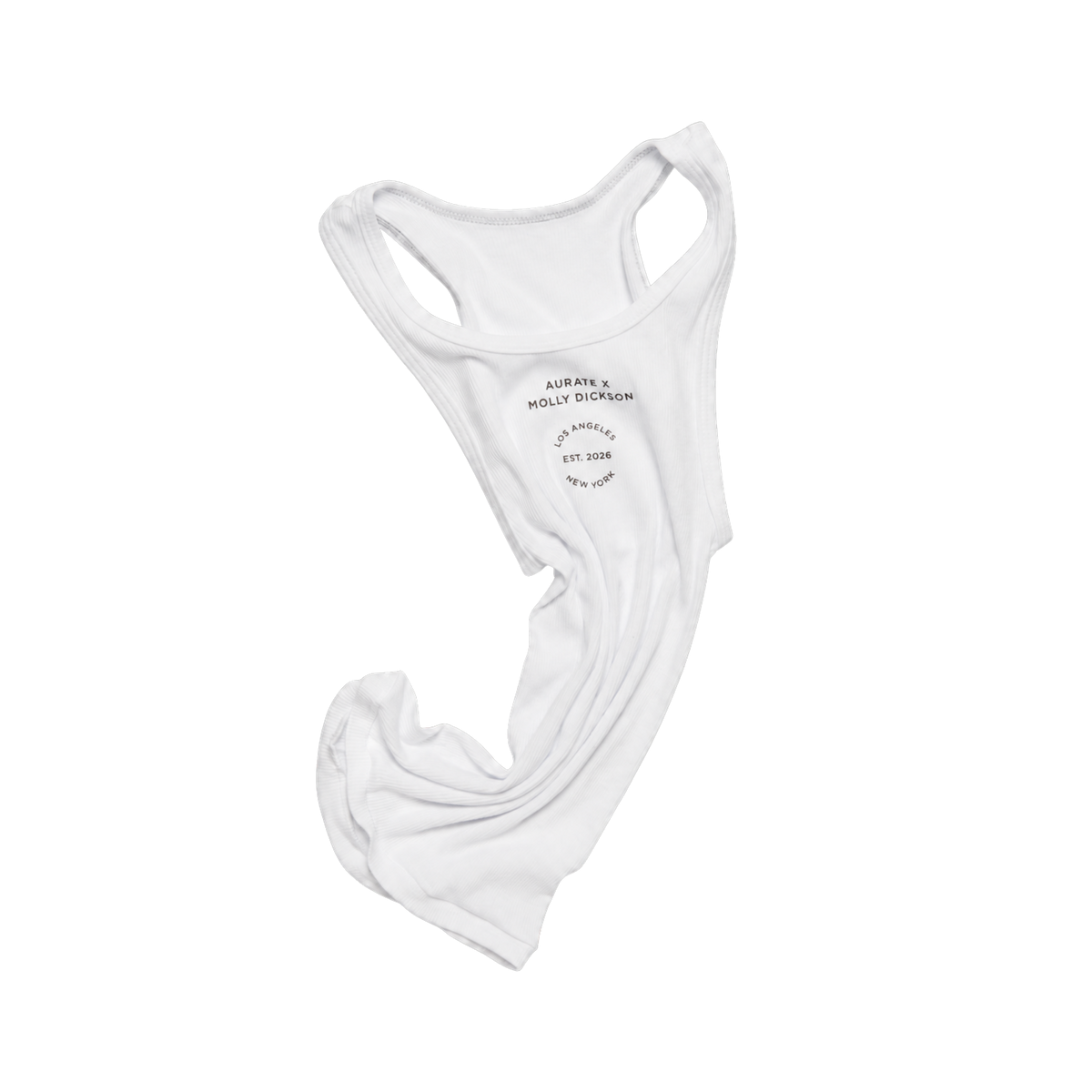 Aurate x Molly Dickson: Classic White Tank Medium