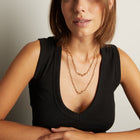 Aurate x Molly Dickson: Double Clasp Chain Necklace