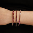 Pink Ombré Mosaic Tennis Bracelet
