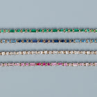 Pink Ombré Mosaic Tennis Bracelet