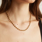 Puffed Mariner Chain Necklace