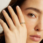 Ombré Rainbow Baguette Eternity Ring