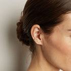 Lab Grown White Sapphire Ear Cuff