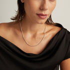 7ct Three-Prong Lab Grown Diamond Tennis Necklace