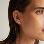 1ct Oval Lab Grown Diamond Stud Earrings