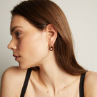 Maroon Bold Connection Earrings