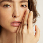 Ombré Rainbow Baguette Eternity Ring