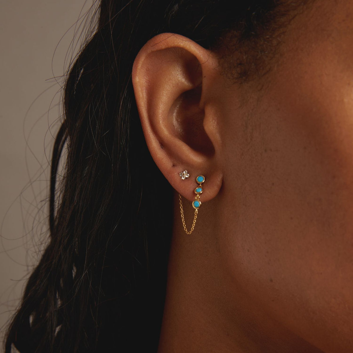 Aurate x Frye: Turquoise Station Earrings