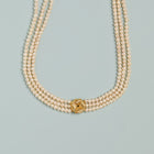 Aurate x Marilyn Monroe: Gold Knot Pearl Necklace