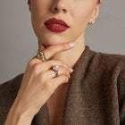 Vintage Estate Diamond and Pearl Ring