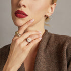 Vintage Estate Diamond and Pearl Ring