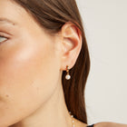 Unbreakable Pearl Huggie Earrings