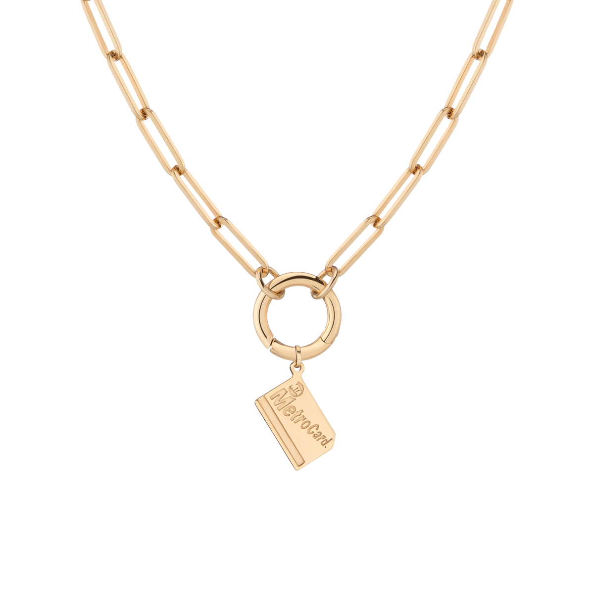 Paperclip - 16in Paperclip - 18in Large Metro Card Charm 