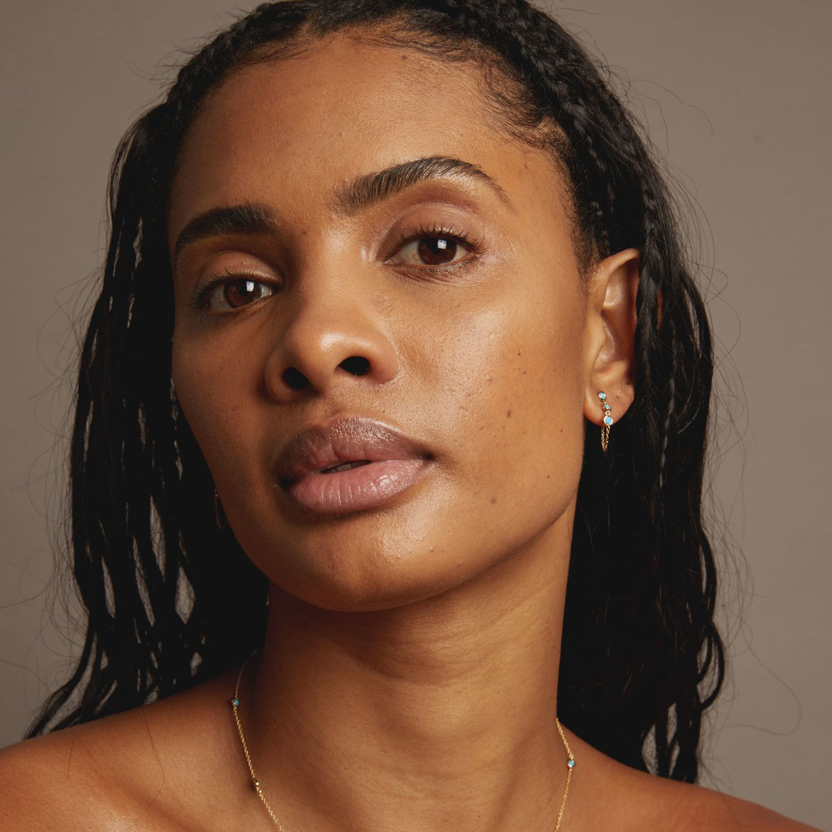 Aurate x Frye: Turquoise Station Earrings
