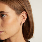 Aurate x Molly Dickson: Classic Black Rhodium Huggie Earrings