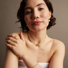 Aurate x Marilyn Monroe: Gold Knot Pearl Necklace