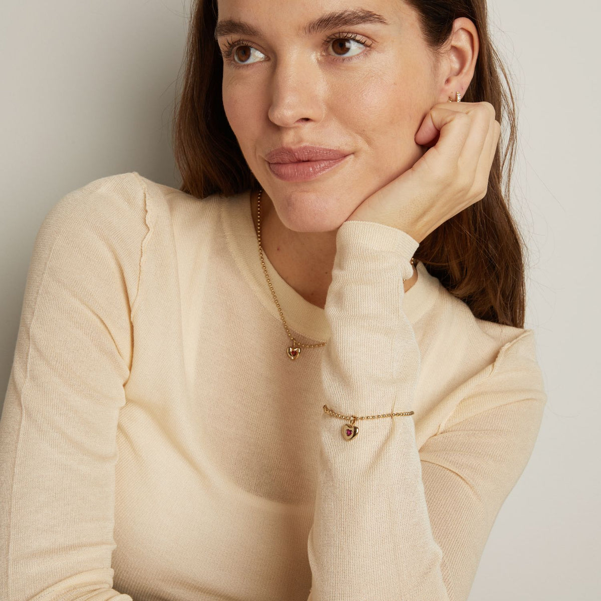 Gold Ball Chain Bracelet