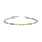 Lab Grown Yellow Diamond Tennis Bracelet