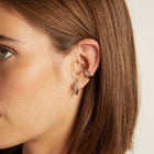 Aurate x Molly Dickson: Classic Black Rhodium Huggie Earrings