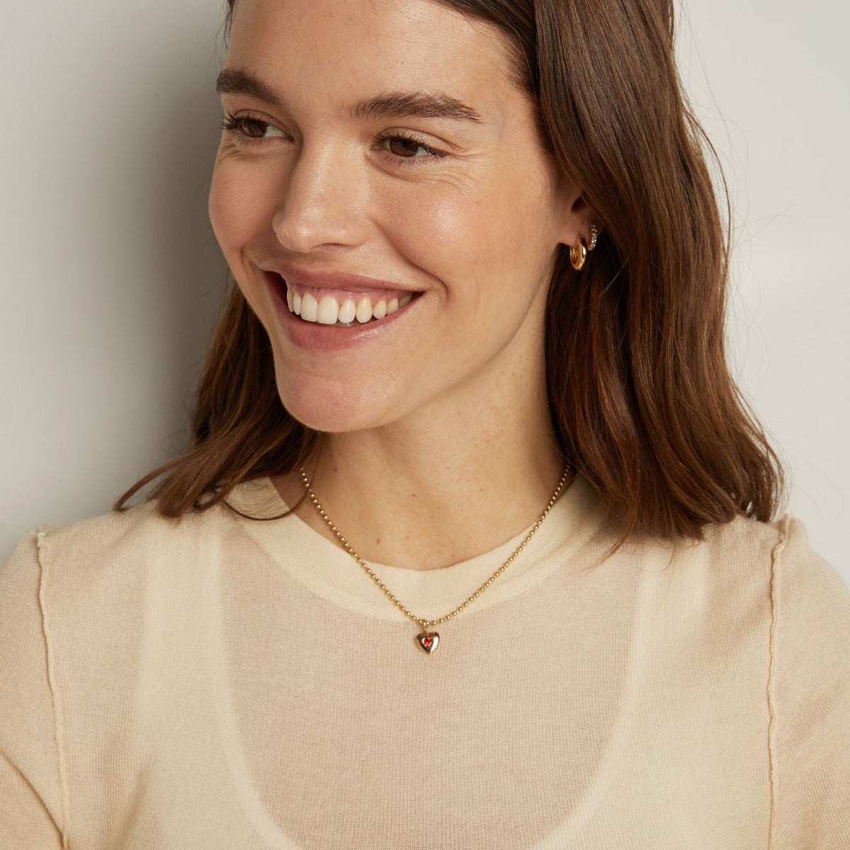 Gold Ball Chain Necklace