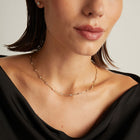1ct Lab Grown Diamond Bezel Bar Chain Necklace
