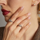 Antique Old European Cut Diamond Square Ring