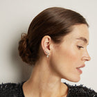 Lab Grown White Sapphire Ear Cuff