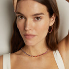 Pink Ombré Mixed Shape Tennis Necklace