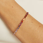 Pink Ombré Mixed Shape Tennis Bracelet