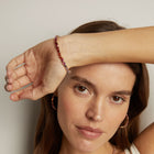 Pink Ombré Mixed Shape Tennis Bracelet