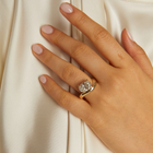 3ct Oval Lab Grown Diamond Floating Ring