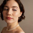 Aurate x Marilyn Monroe: Twisted Rope Hoop Earrings