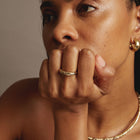 Aurate x Frye: Western Stitch Mini Dome Ring