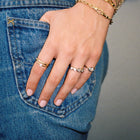Aurate x Molly Dickson: Georgian Half Eternity Ring