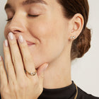 Georgian Toi et Moi Stud Earrings