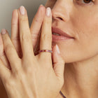 Pink Ombré Baguette Eternity Ring