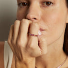 Pink Ombré Baguette Eternity Ring