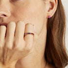 Pink Ombré Baguette Eternity Ring