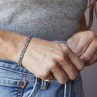 Aurate x Molly Dickson: Classic Black Rhodium Tennis Bracelet