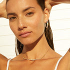 Graduated Lab Grown Diamond Bezel Necklace