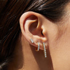 Dazzling Diamond Tennis Earrings Large