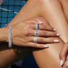 Pear Lab Grown Diamond Eternity Ring